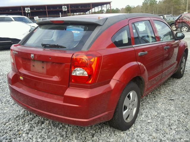 1B3HB28B88D630207 - 2008 DODGE CALIBER RED photo 4