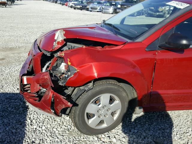 1B3HB28B88D630207 - 2008 DODGE CALIBER RED photo 9