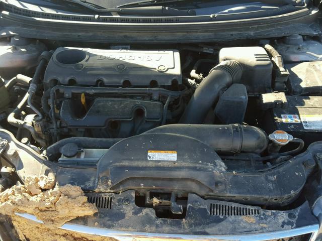 KNAFU4A20A5816195 - 2010 KIA FORTE EX CHARCOAL photo 7