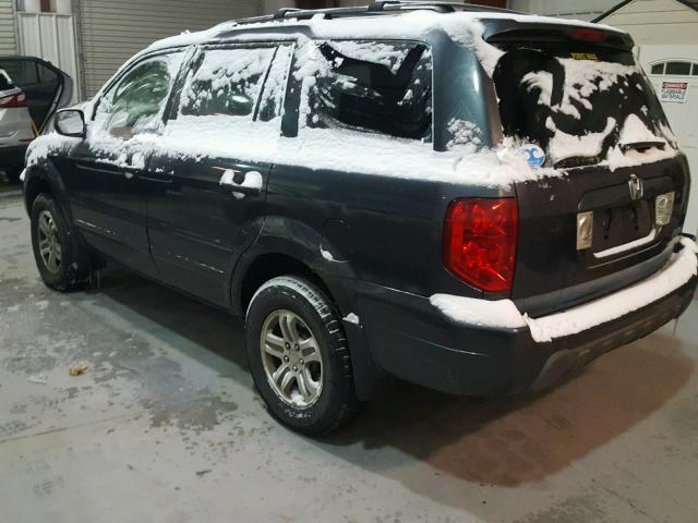 2HKYF18623H620078 - 2003 HONDA PILOT EXL GRAY photo 3