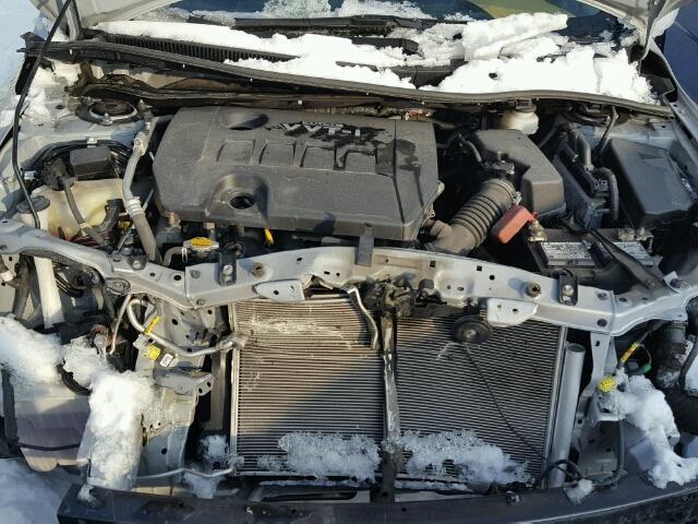 2T1BU4EE3AC493964 - 2010 TOYOTA COROLLA BA SILVER photo 7