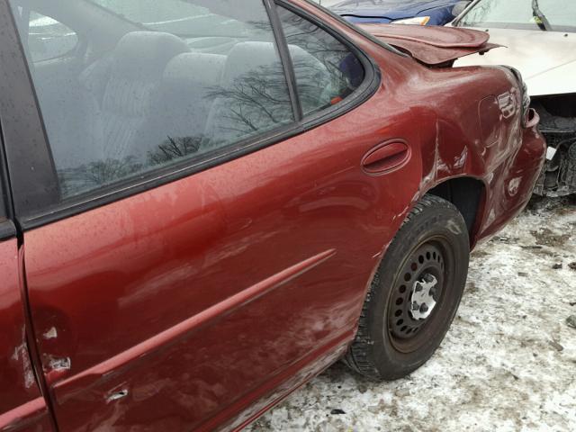 1G2WK52J73F112047 - 2003 PONTIAC GRAND PRIX MAROON photo 9