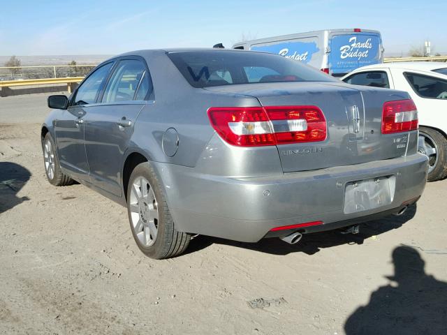 3LNHM28T78R646869 - 2008 LINCOLN MKZ GRAY photo 3