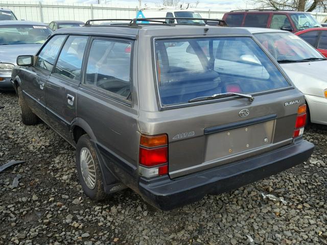 JF2AN52B1MD408931 - 1991 SUBARU LOYALE TAN photo 3