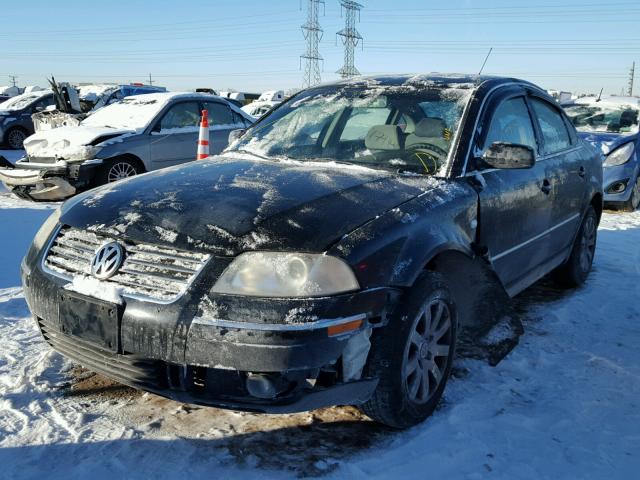 WVWPD63B71P197678 - 2001 VOLKSWAGEN PASSAT GLS BLACK photo 2