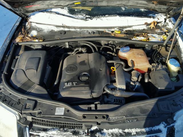 WVWPD63B71P197678 - 2001 VOLKSWAGEN PASSAT GLS BLACK photo 7