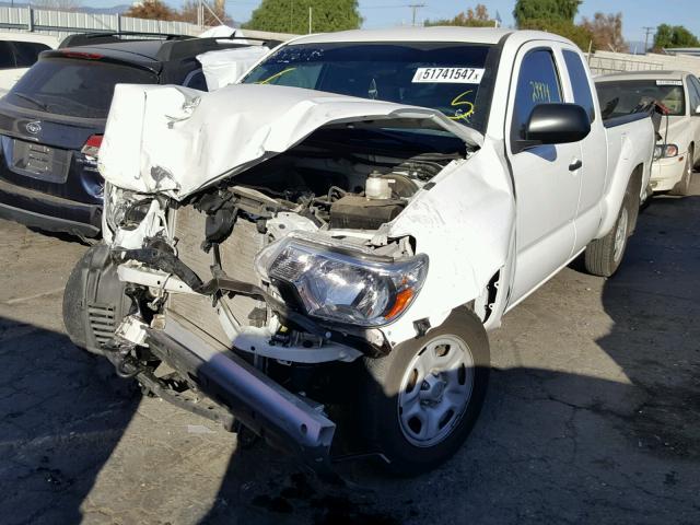 5TFTX4CN5FX065675 - 2015 TOYOTA TACOMA ACC WHITE photo 2