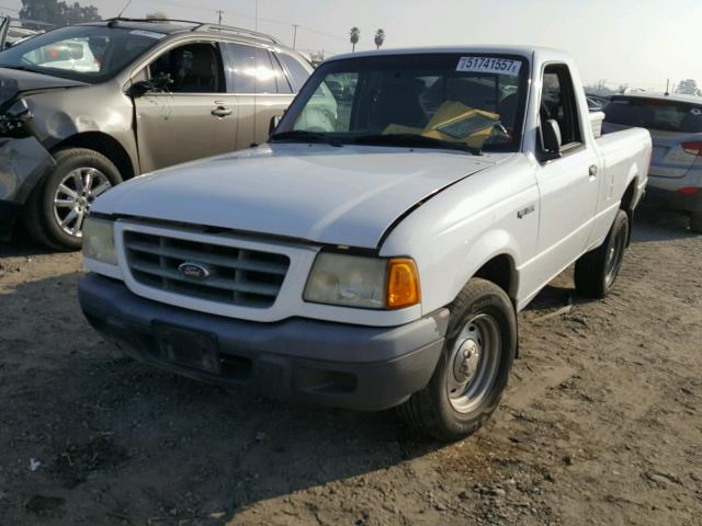 1FTYR10D52PB14703 - 2002 FORD RANGER WHITE photo 2