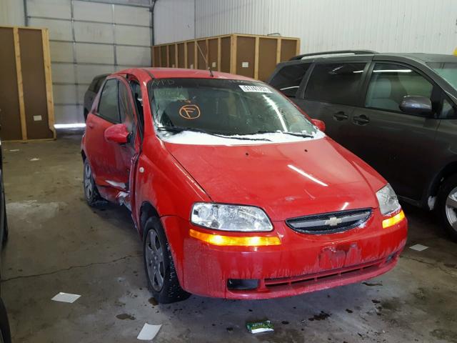 KL1TD66607B746521 - 2007 CHEVROLET AVEO BASE RED photo 1