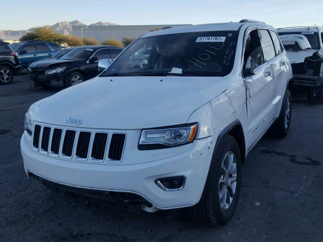 1C4RJEBG4FC668175 - 2015 JEEP GRAND CHER WHITE photo 2