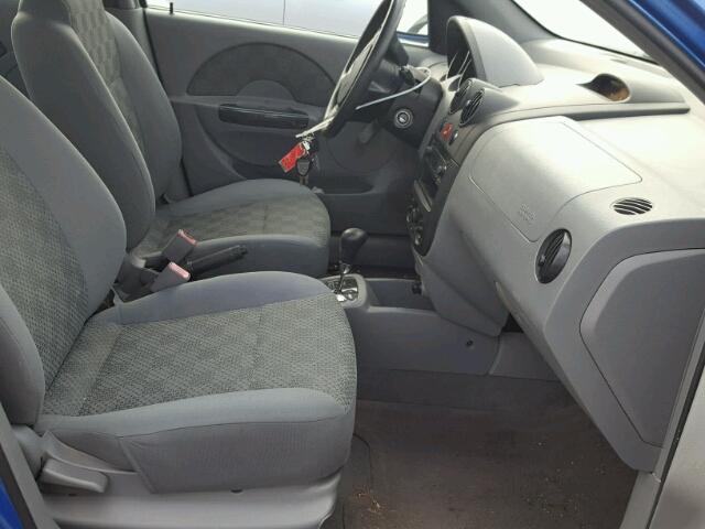 KL1TD52655B449371 - 2005 CHEVROLET AVEO BASE 蓝色 照片 5