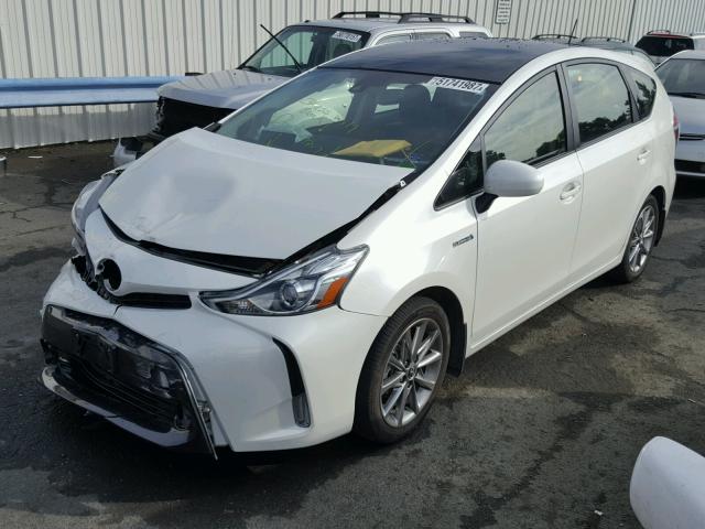 JTDZN3EU8GJ050364 - 2016 TOYOTA PRIUS V WHITE photo 2