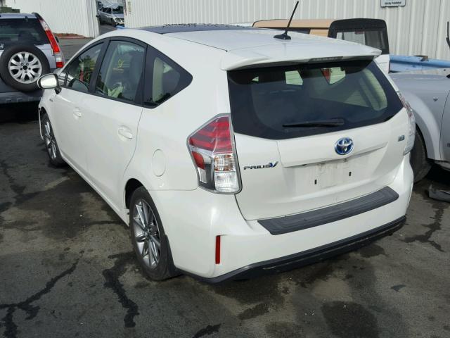 JTDZN3EU8GJ050364 - 2016 TOYOTA PRIUS V WHITE photo 3