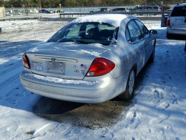 1FAFP52232G186425 - 2002 FORD TAURUS LX SILVER photo 4