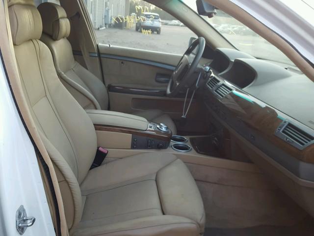 WBAGN63474DS47187 - 2004 BMW 745 LI WHITE photo 5