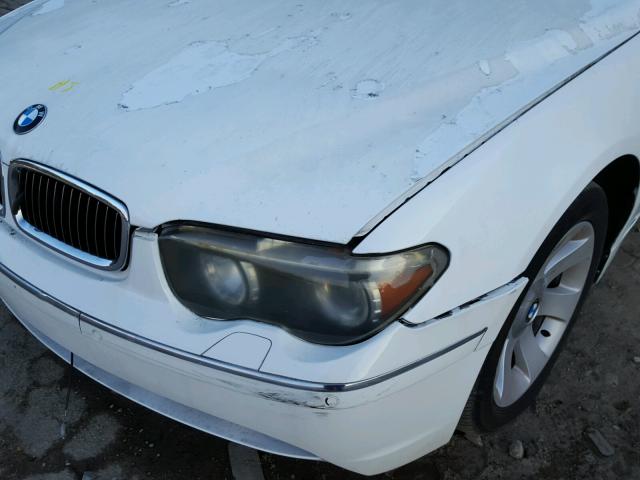 WBAGN63474DS47187 - 2004 BMW 745 LI WHITE photo 9