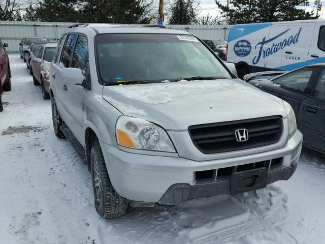 2HKYF185X3H619350 - 2003 HONDA PILOT EXL SILVER photo 1