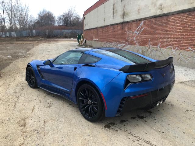 1G1YR2D6XF5600466 - 2015 CHEVROLET CORVETTE S BLUE photo 3