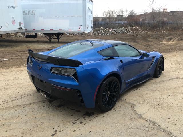 1G1YR2D6XF5600466 - 2015 CHEVROLET CORVETTE S BLUE photo 4