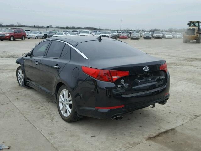 5XXGN4A77CG046141 - 2012 KIA OPTIMA EX BLACK photo 3