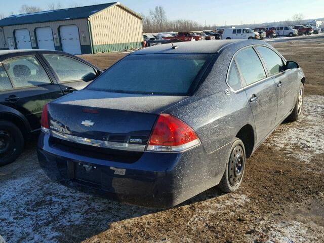 2G1WB58K689177802 - 2008 CHEVROLET IMPALA LS BLUE photo 4