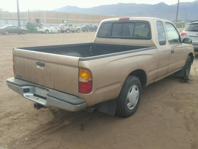 4TAVL52N6XZ417045 - 1999 TOYOTA TACOMA XTR TAN photo 4