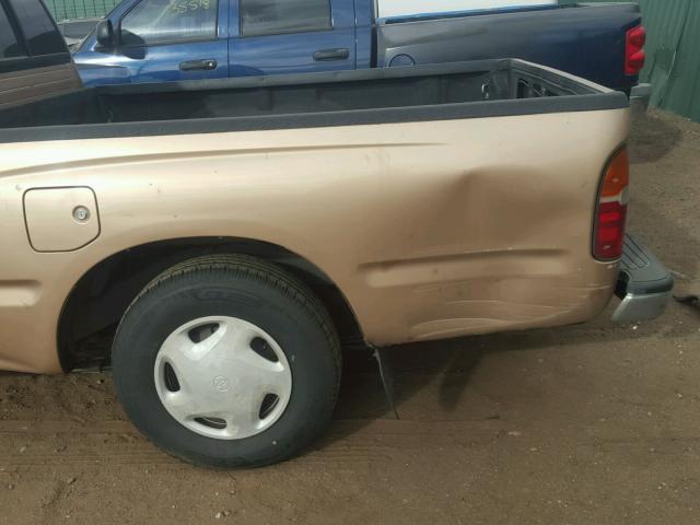 4TAVL52N6XZ417045 - 1999 TOYOTA TACOMA XTR TAN photo 9