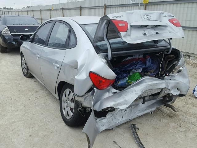 KMHDU46D78U371955 - 2008 HYUNDAI ELANTRA GL SILVER photo 3