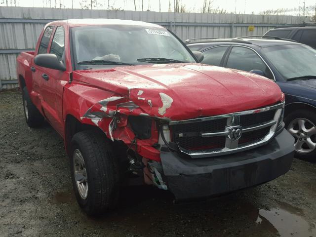 1D7HE38K08S538652 - 2008 DODGE DAKOTA SXT RED photo 1