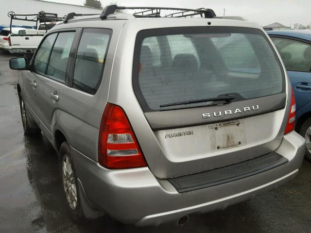 JF1SG69615G714318 - 2005 SUBARU FORESTER 2 SILVER photo 3