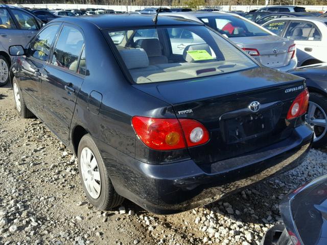 2T1BR32E94C188733 - 2004 TOYOTA COROLLA CE BLACK photo 3