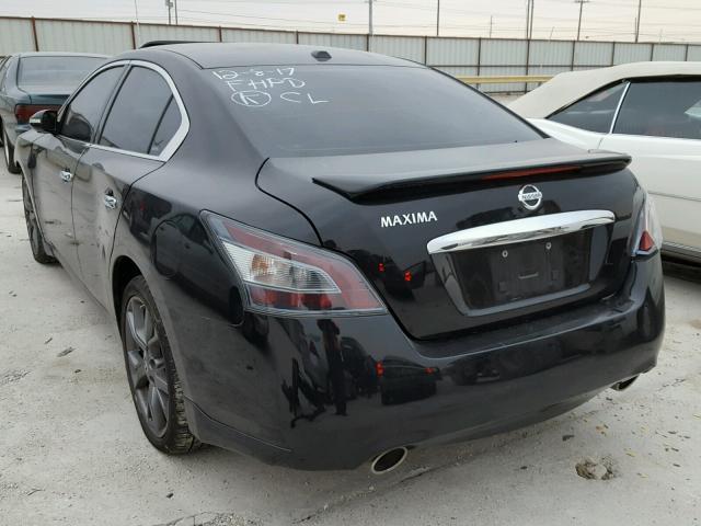 1N4AA5AP1DC807941 - 2013 NISSAN MAXIMA S BLACK photo 3