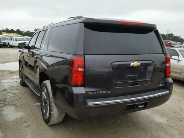 1GNSKJKC7GR161071 - 2016 CHEVROLET SUBURBAN K BLACK photo 3