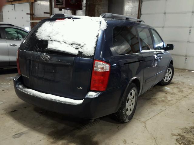 KNDMB233066042896 - 2006 KIA SEDONA EX BLUE photo 4