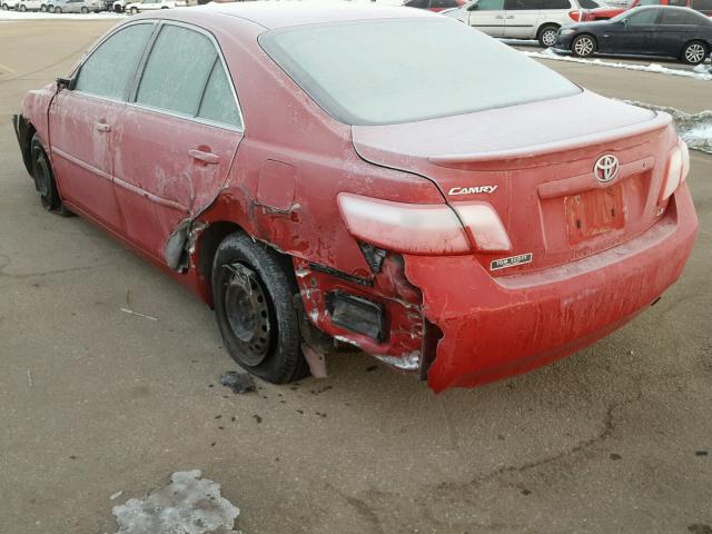 JTNBE46K373053306 - 2007 TOYOTA CAMRY NEW RED photo 3