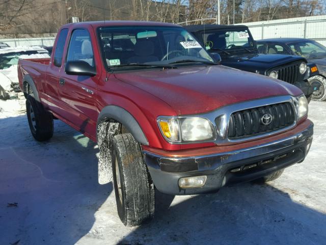 5TEWM72N82Z027529 - 2002 TOYOTA TACOMA XTR RED photo 1