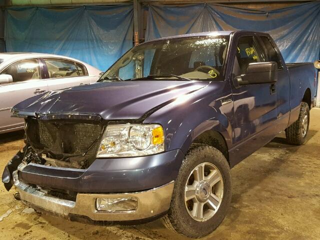 1FTPX125X5FA99505 - 2005 FORD F150 BLUE photo 2