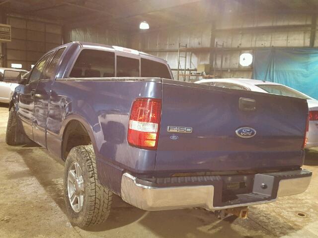 1FTPX125X5FA99505 - 2005 FORD F150 BLUE photo 3