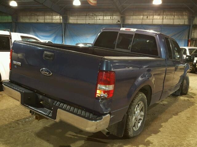 1FTPX125X5FA99505 - 2005 FORD F150 BLUE photo 4