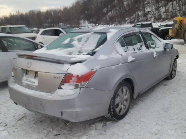 1HGCP36828A059808 - 2008 HONDA ACCORD EXL SILVER photo 4