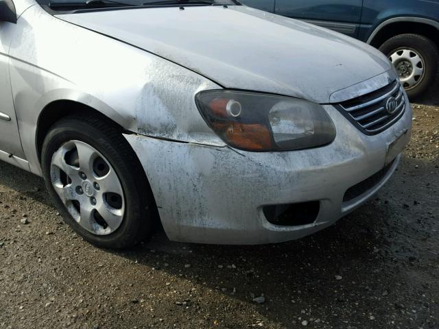 KNAFE221595604380 - 2009 KIA SPECTRA EX GRAY photo 9