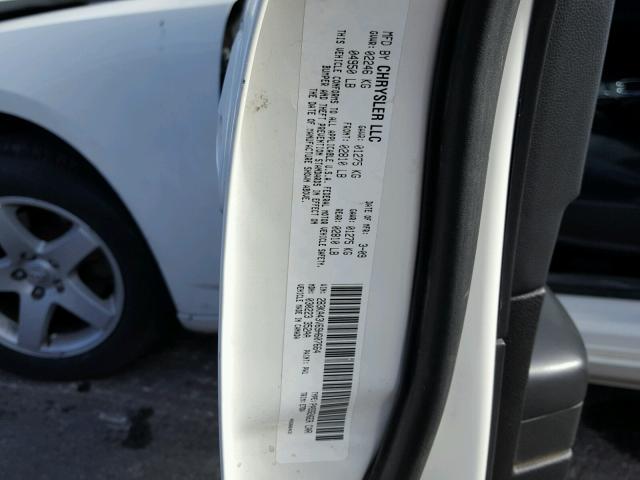 2B3KA43V69H607664 - 2009 DODGE CHARGER WHITE photo 10