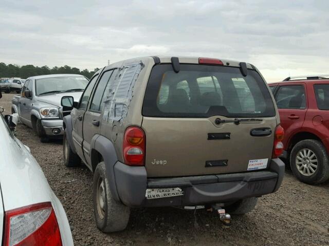 1J4FK48153W602820 - 2003 JEEP LIBERTY SP GREEN photo 3