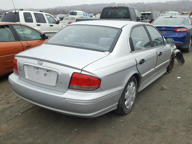 KMHWF25S43A839481 - 2003 HYUNDAI SONATA GL SILVER photo 4