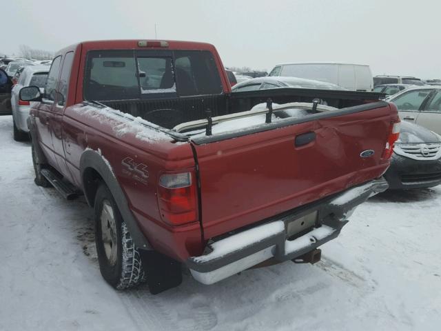 1FTZR45E62PB71029 - 2002 FORD RANGER SUP RED photo 3