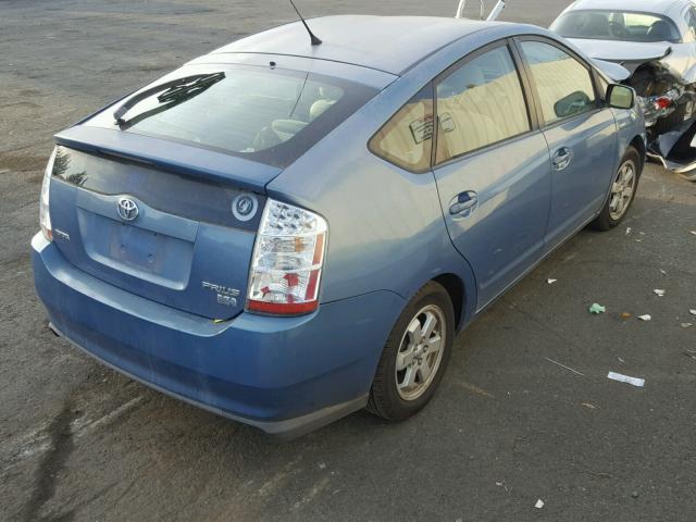 JTDKB20UX77622852 - 2007 TOYOTA PRIUS BLUE photo 4