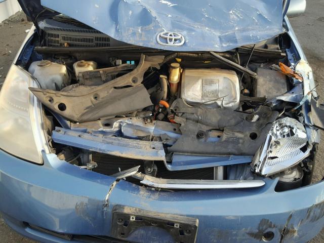 JTDKB20UX77622852 - 2007 TOYOTA PRIUS BLUE photo 7