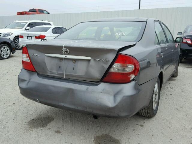 4T1BE32K03U645427 - 2003 TOYOTA CAMRY LE GRAY photo 4