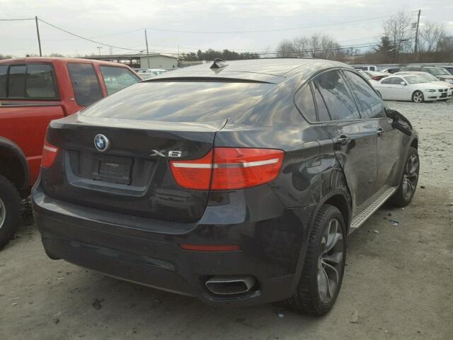5UXFG8C51BLZ95562 - 2011 BMW X6 XDRIVE5 BLACK photo 4
