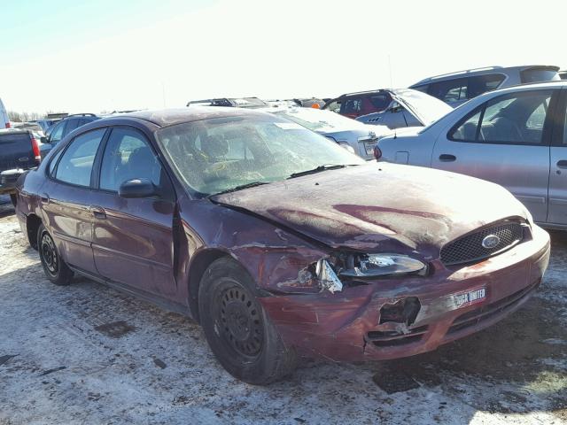 1FAFP53U55A280152 - 2005 FORD TAURUS SE BURGUNDY photo 1